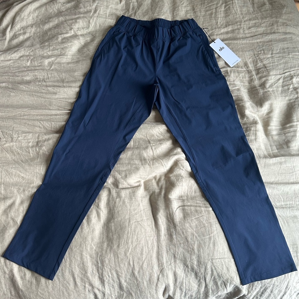 ALO Yoga Dark Blue Elastic Waist Pants